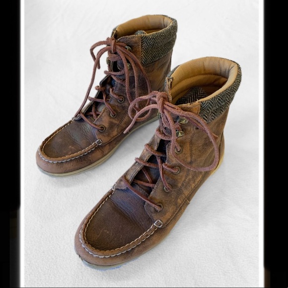 Sperry leather boots size 7.5 - Picture 1 of 6